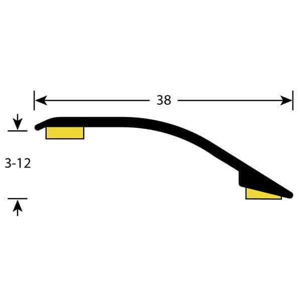 90cm Matching Self Adhesive Ramp Bar Harbour Grey UKS19011 AD21 T8000