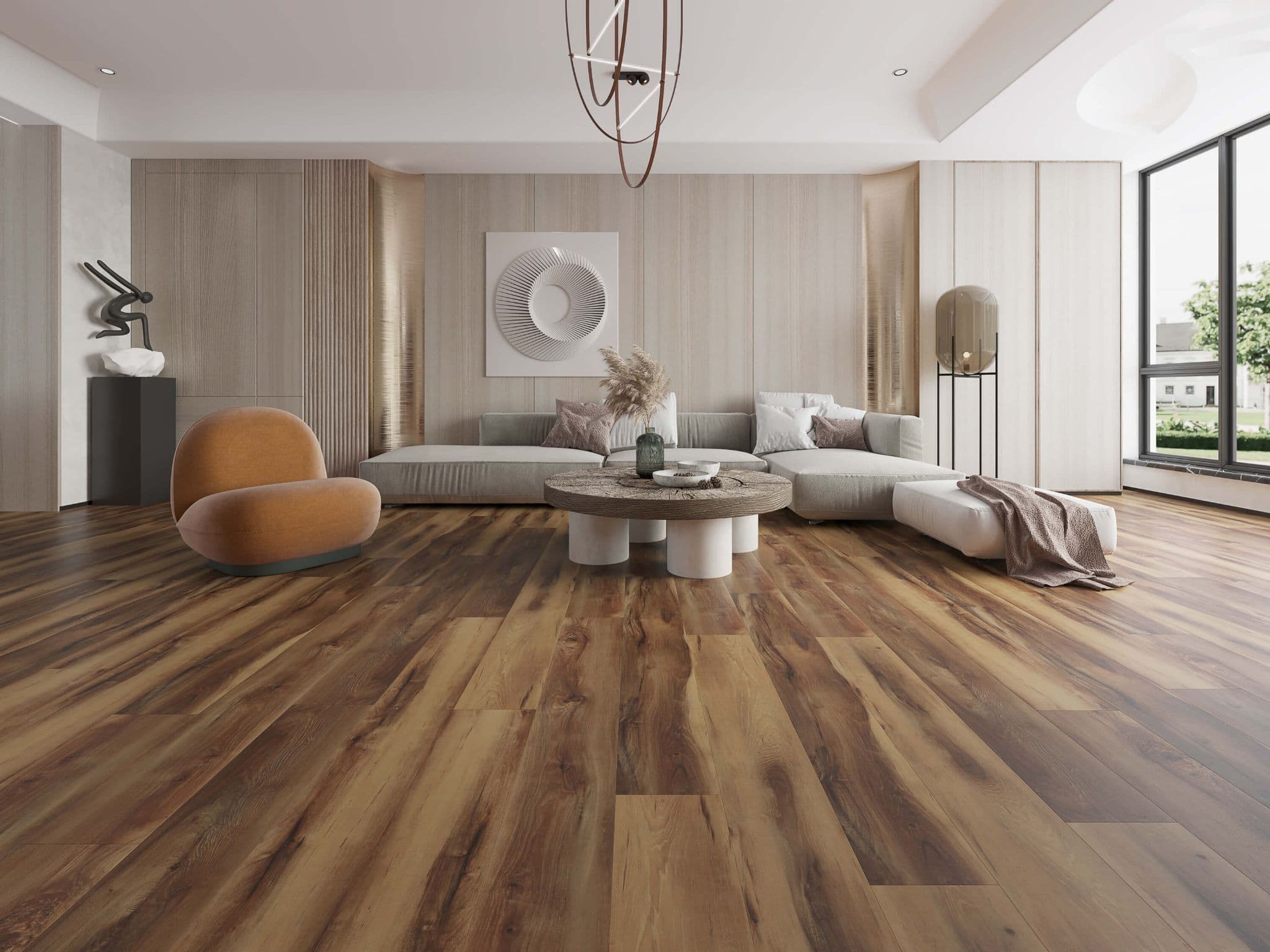 CLEARANCE BLEACHED LIGHT AND DARK WALNUT BFCore  SPC  FLOORING UKS19005 13 M² to clear