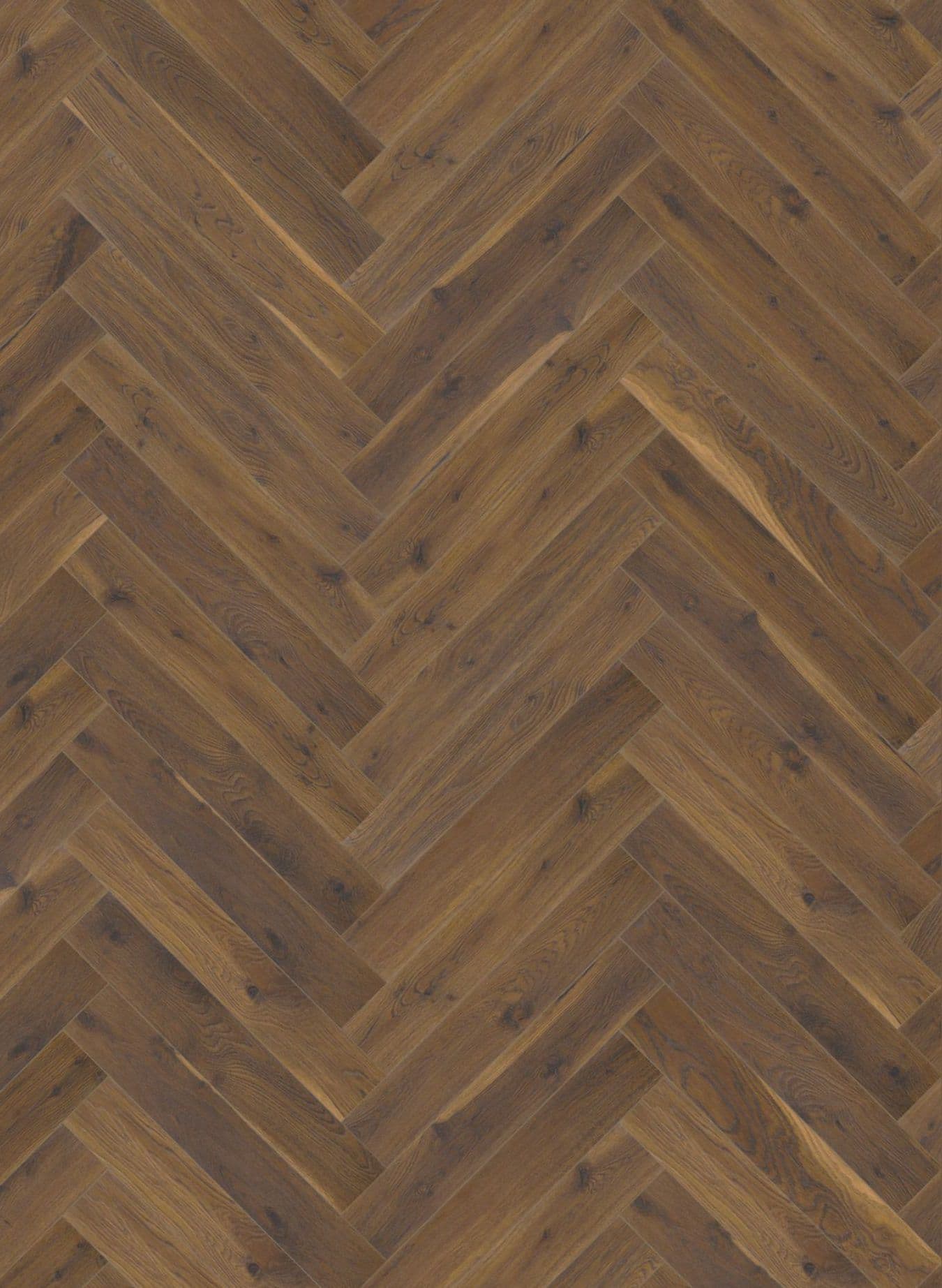 Coffee Oak Herringbone