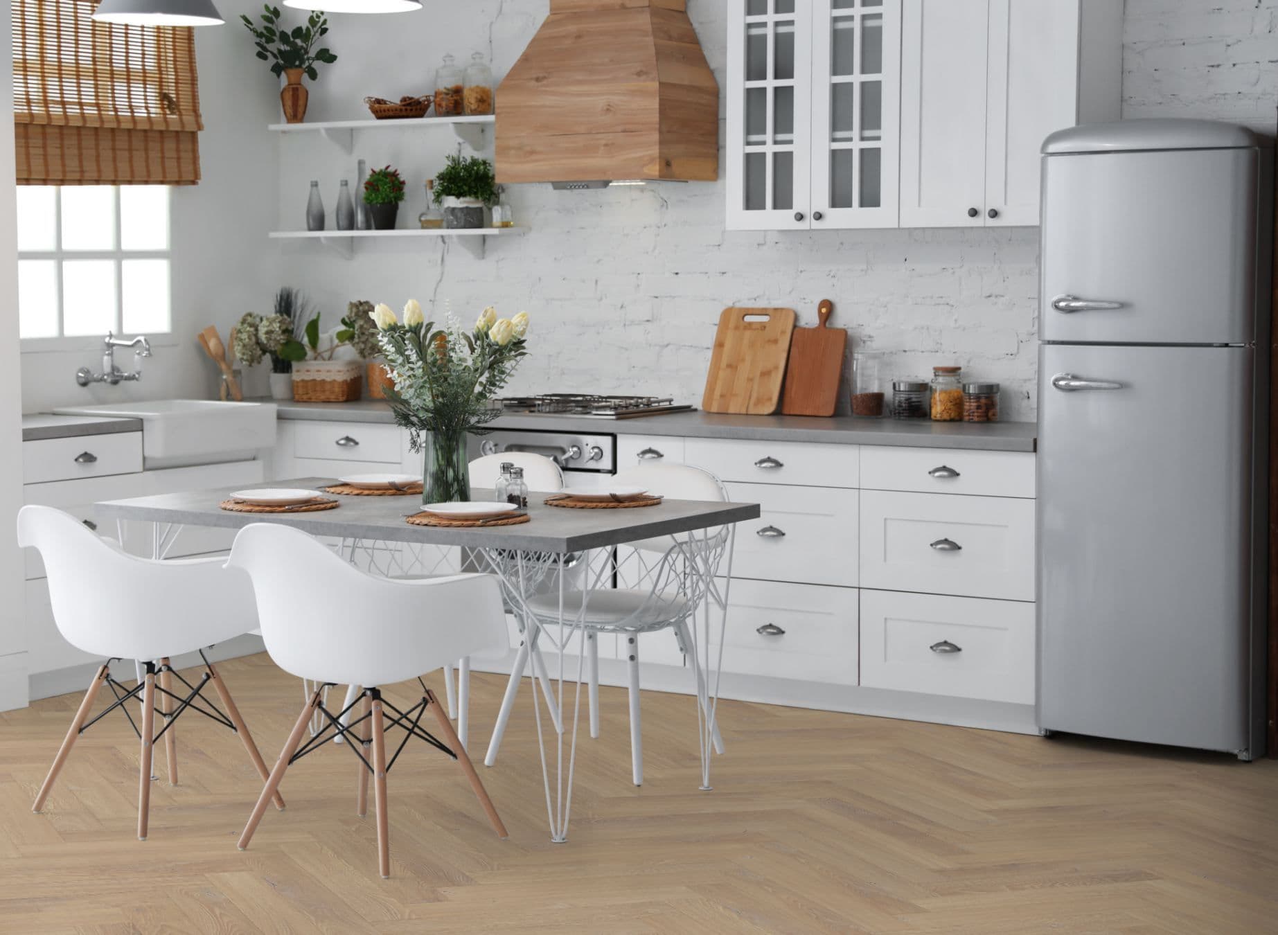 Desert Oak Herringbone