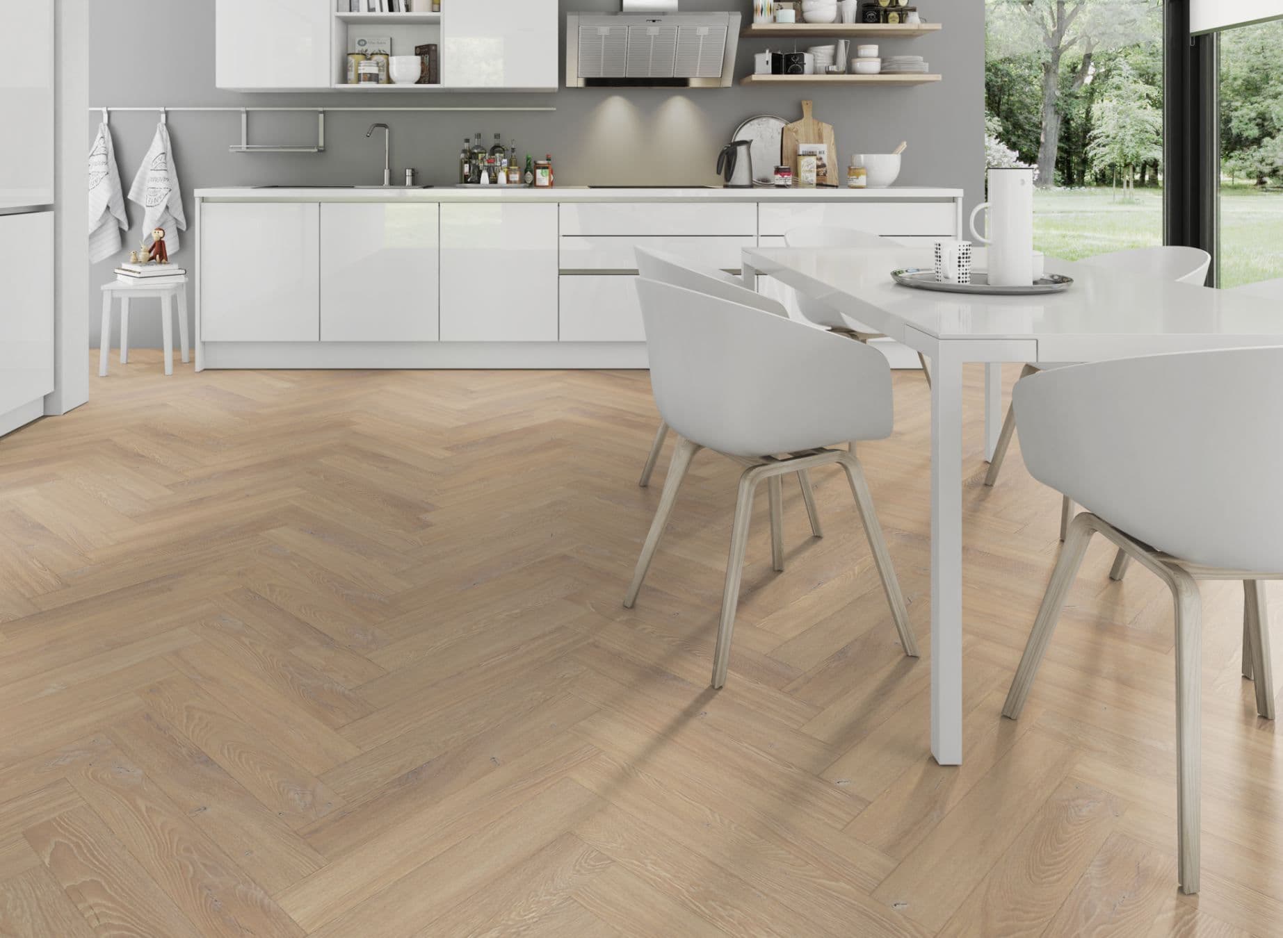 Desert Oak Herringbone