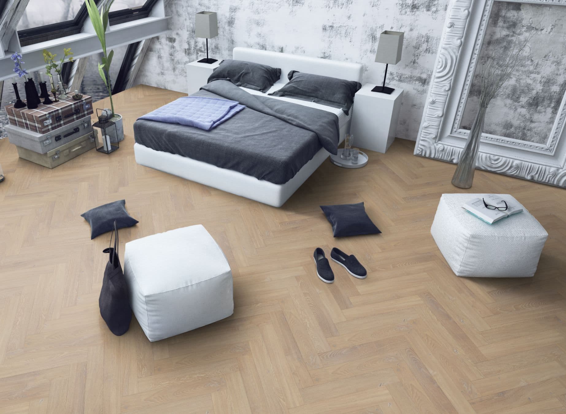 Desert Oak Herringbone