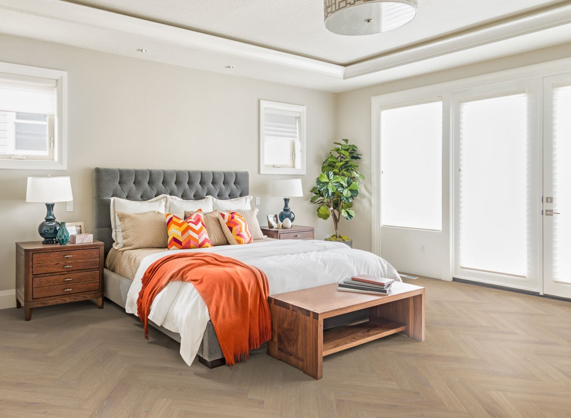 Desert Oak Herringbone