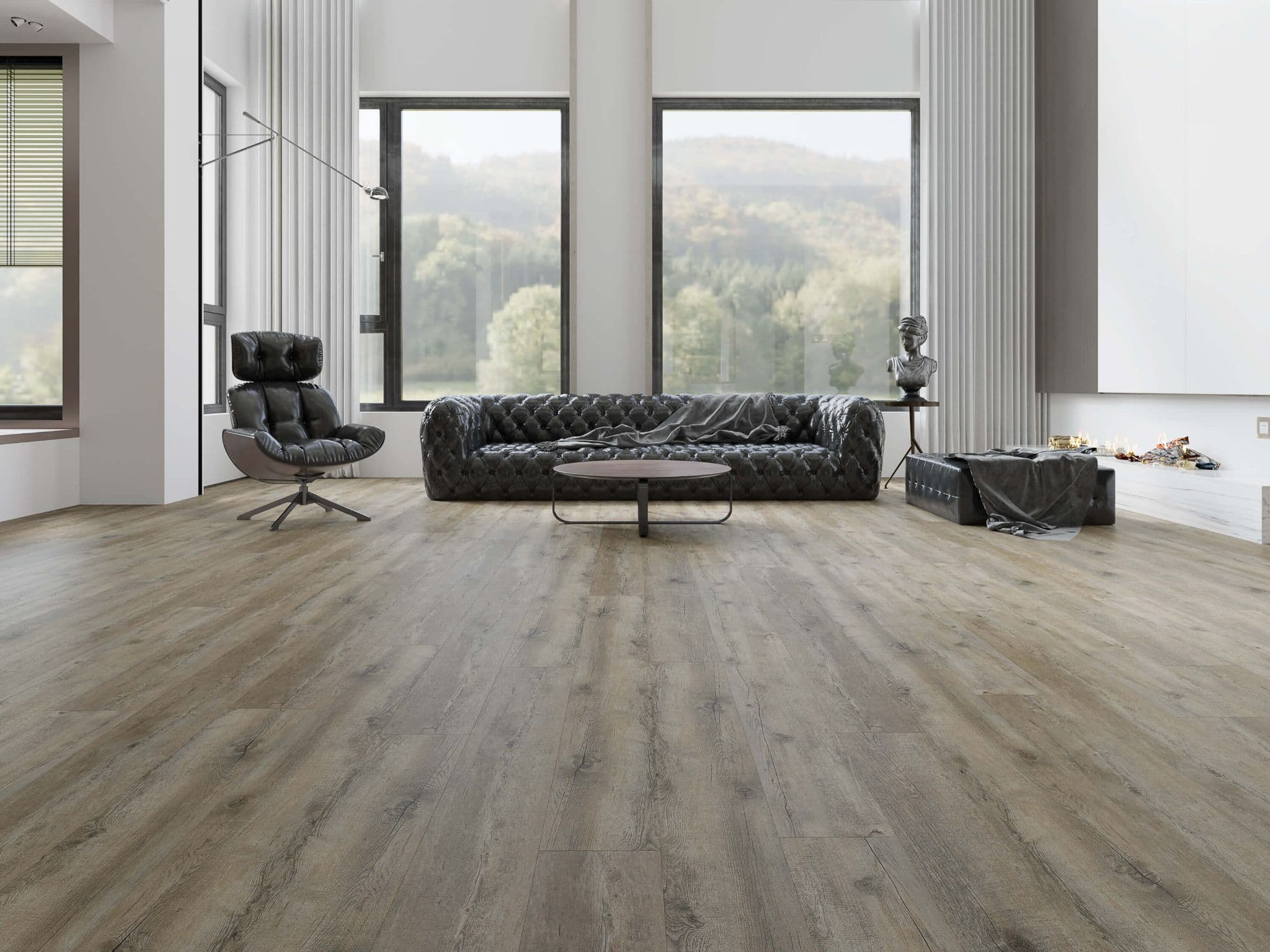 DISTRESSED MULTI GREY BFCore  SPC  FLOORING UKS19002
