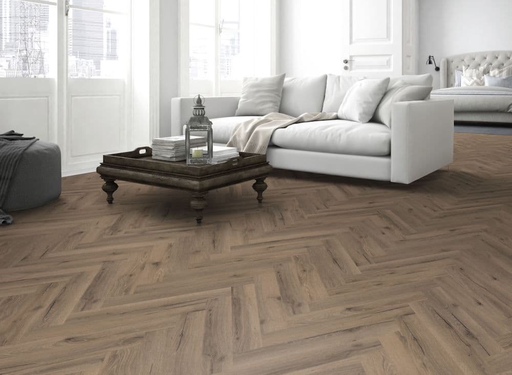 Mocha Oak Herringbone Core