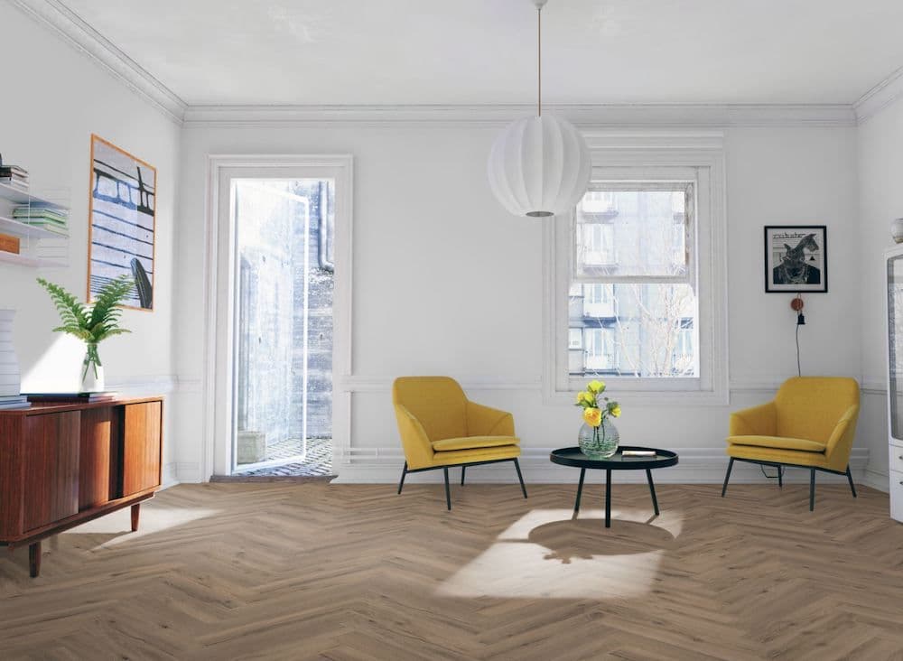 Mocha Oak Herringbone Core