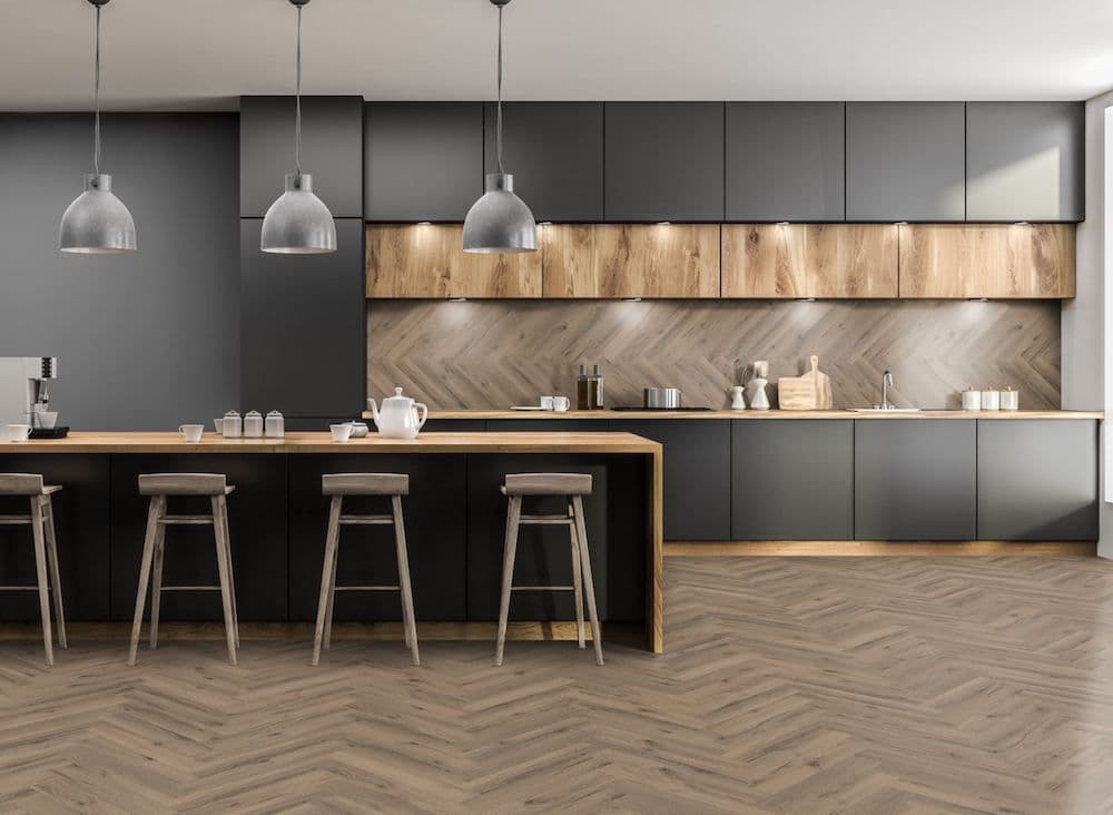 Mocha Oak Herringbone Core