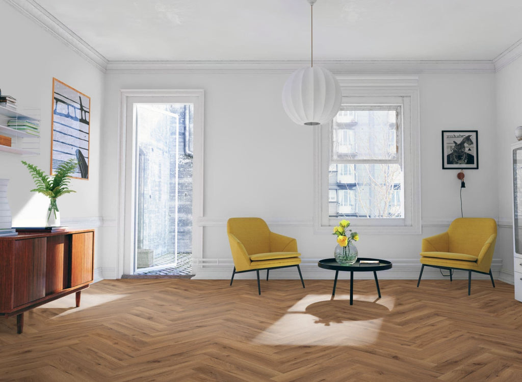 Oak Robust Fumed Herringbone