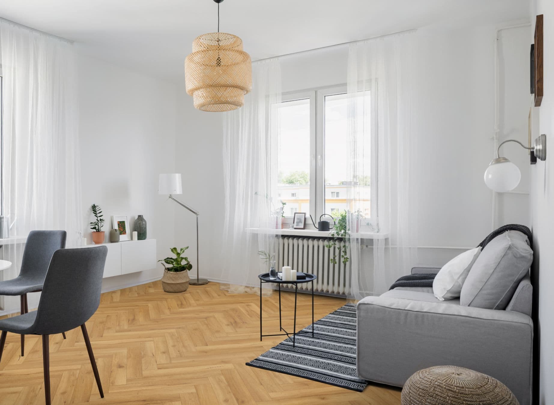Oak Robust Natural Herringbone