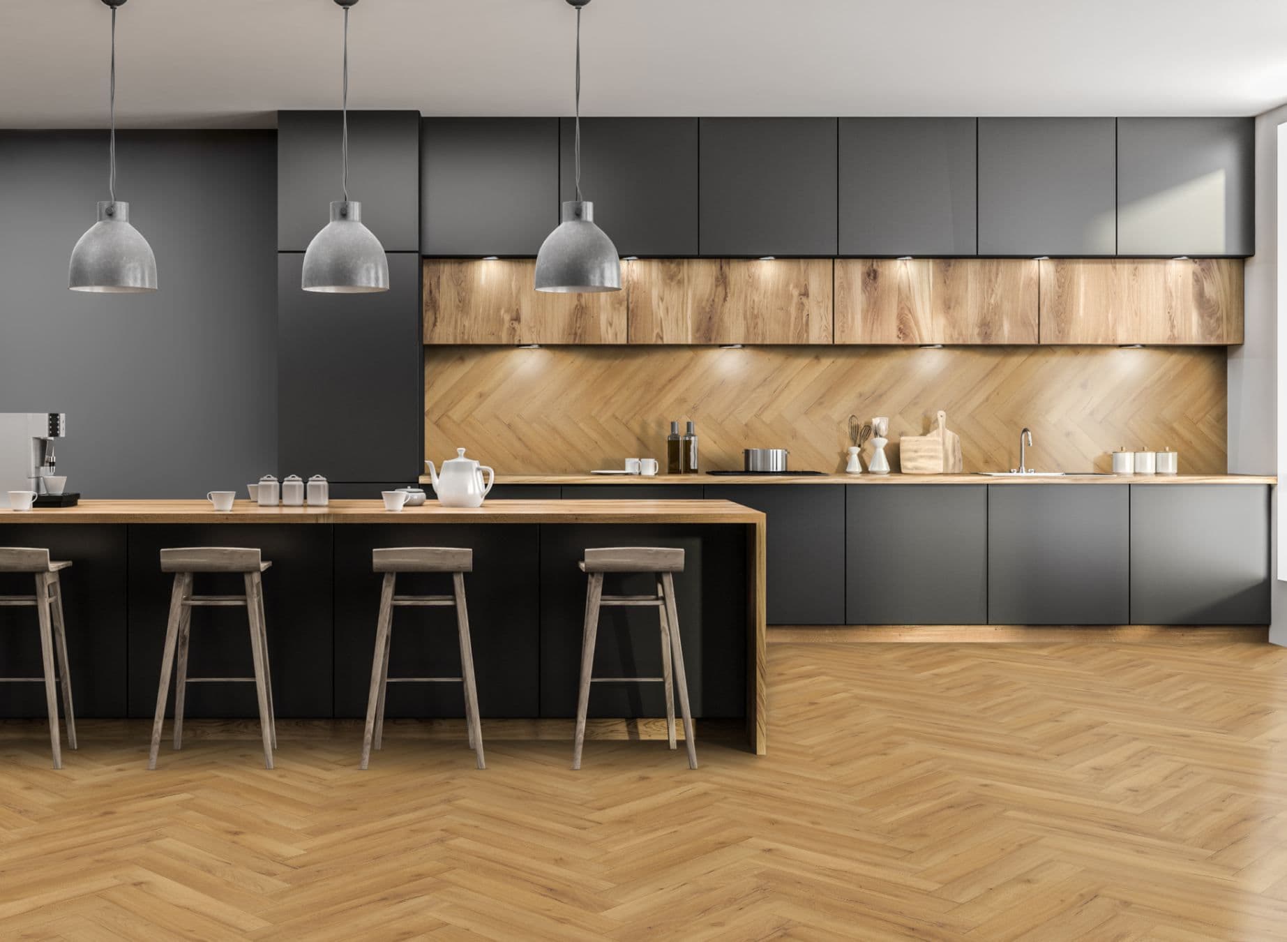 Oak Robust Natural Herringbone