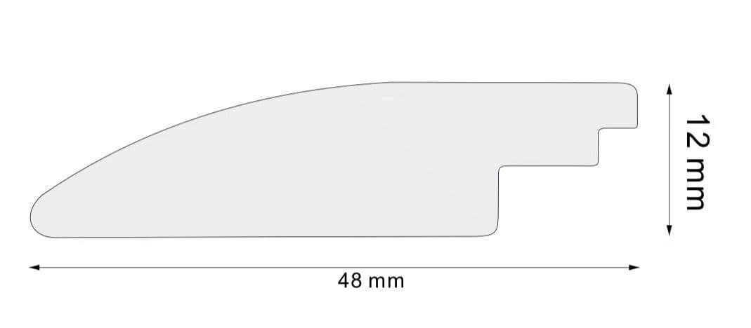 Okuome Strand Woven 185 cm  Encased Bamboo Matching Ramp Bar