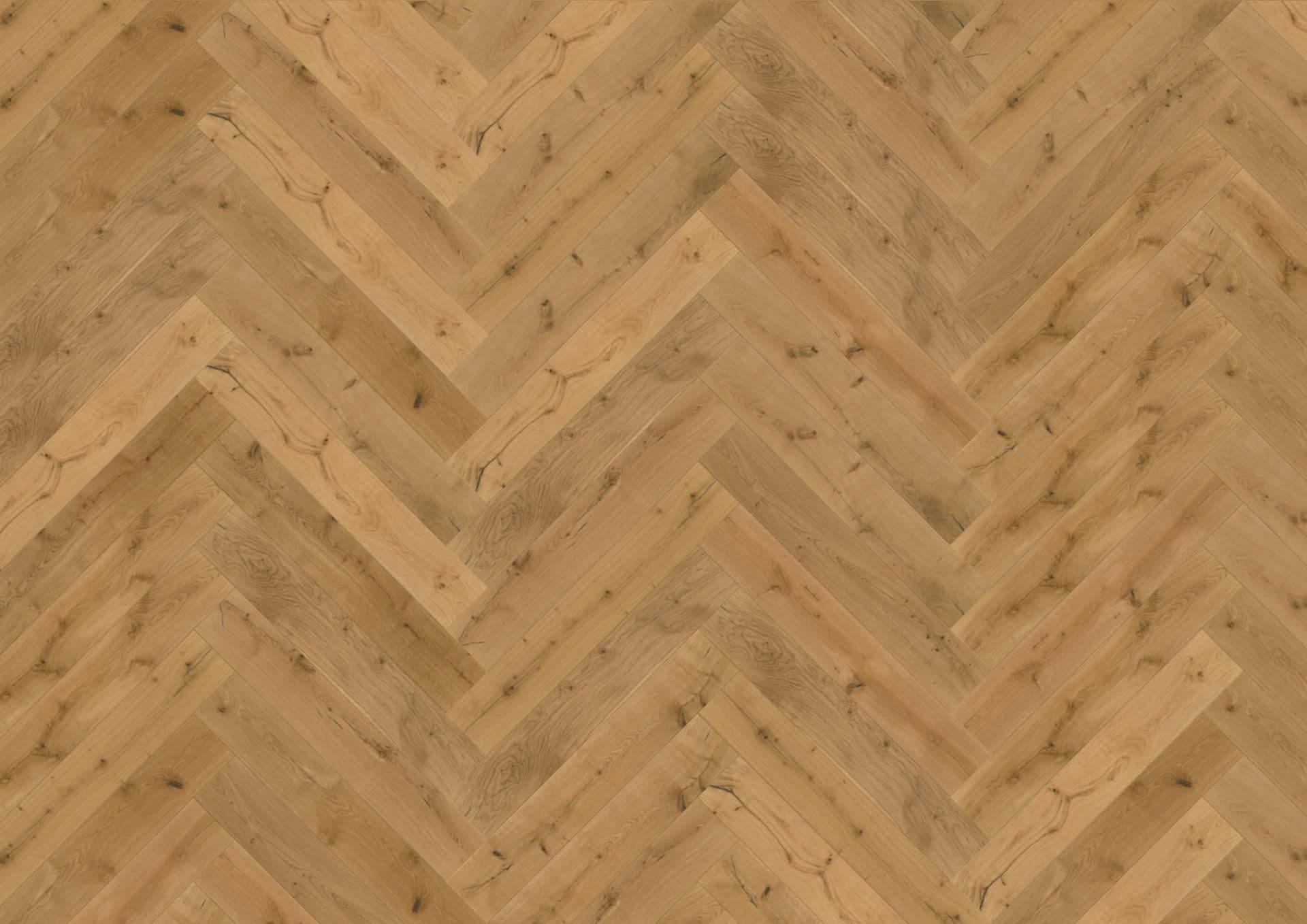 Rustic Brushed Oak Herringbone 14mm