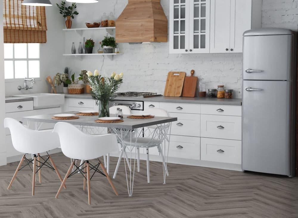 Rustic Grey Oak Herringbone Core