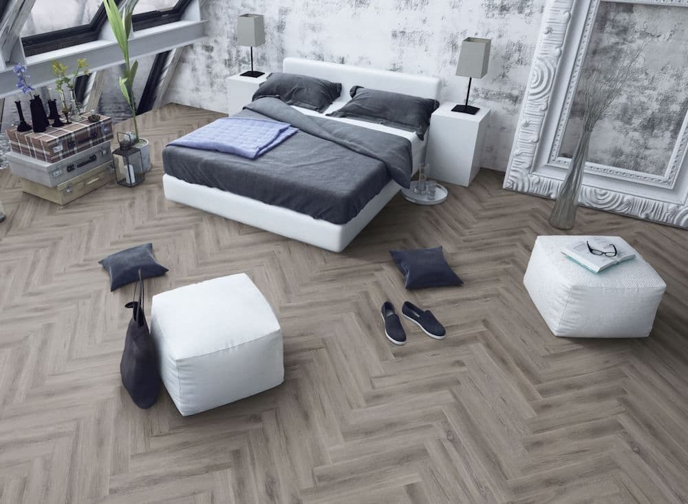 Rustic Grey Oak Herringbone Core