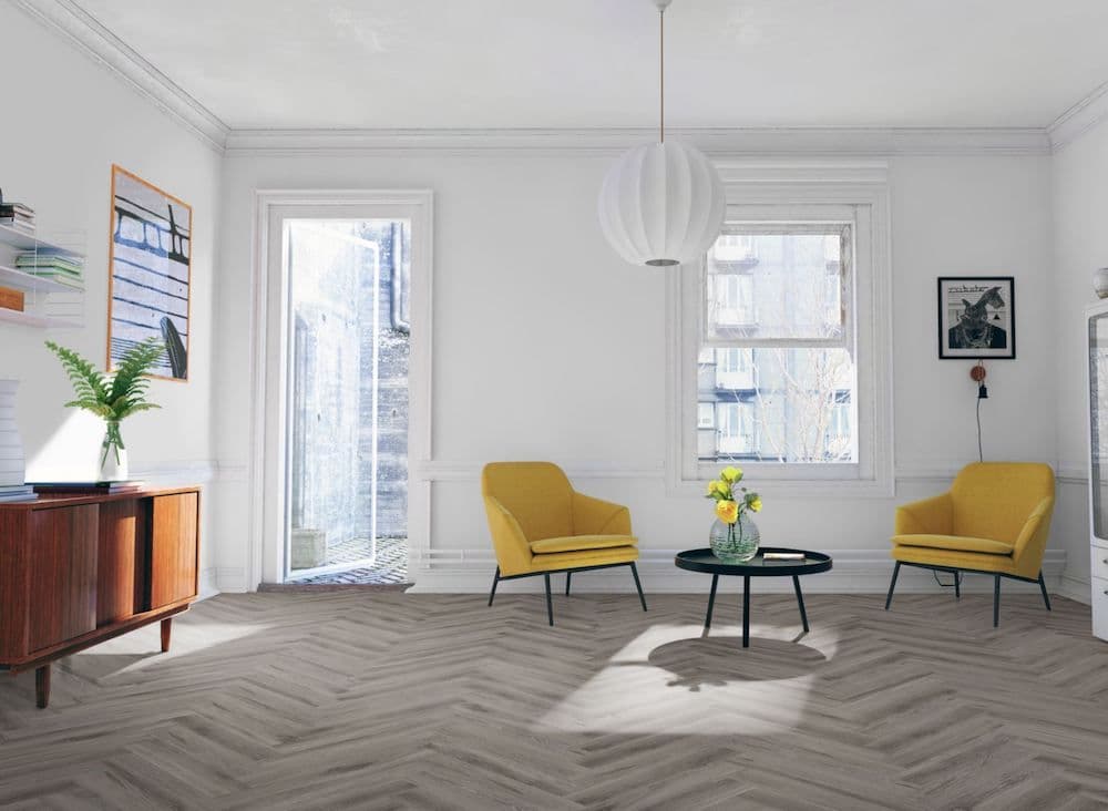 Rustic Grey Oak Herringbone Core