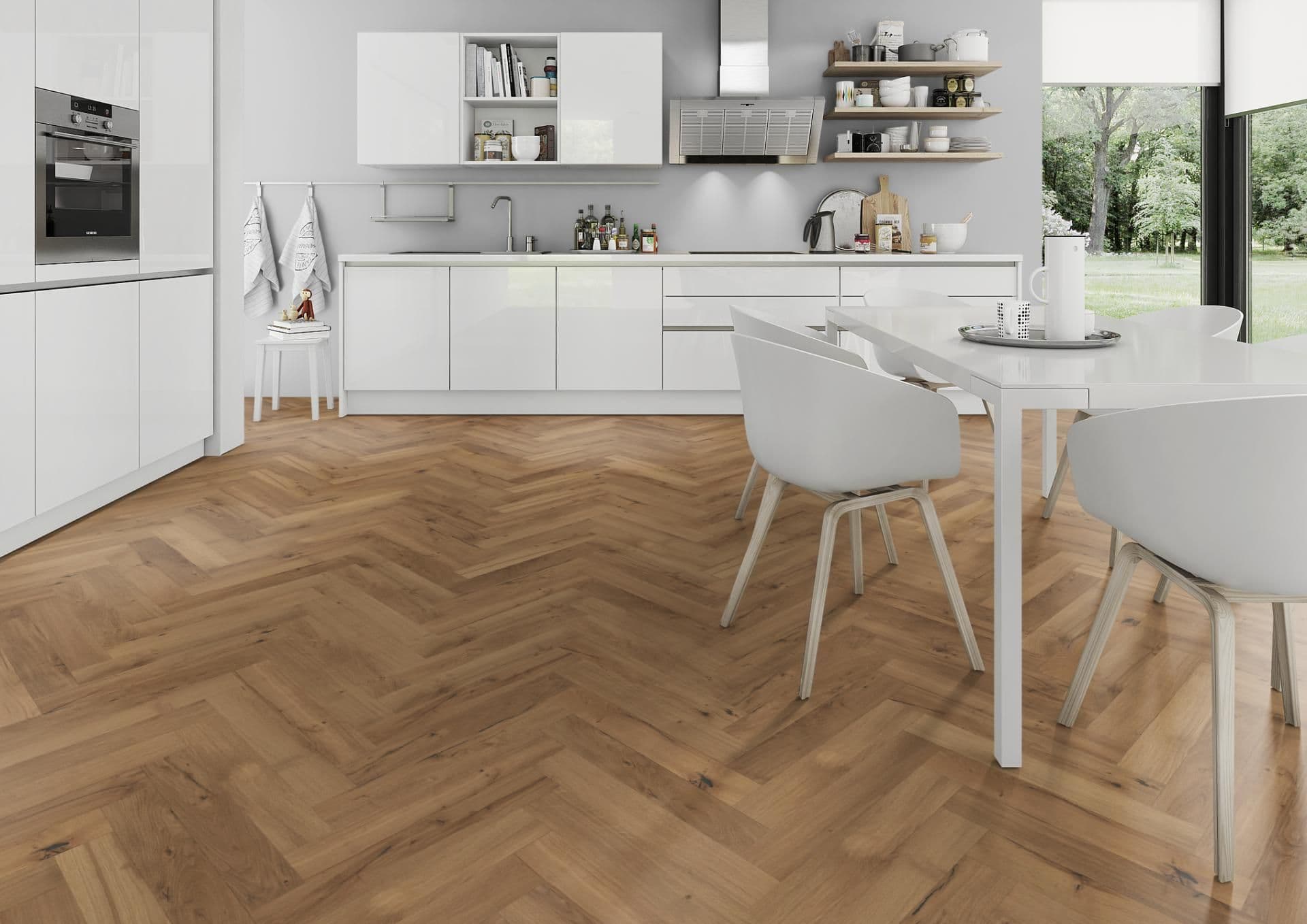 Sparta Oak Herringbone 14mm