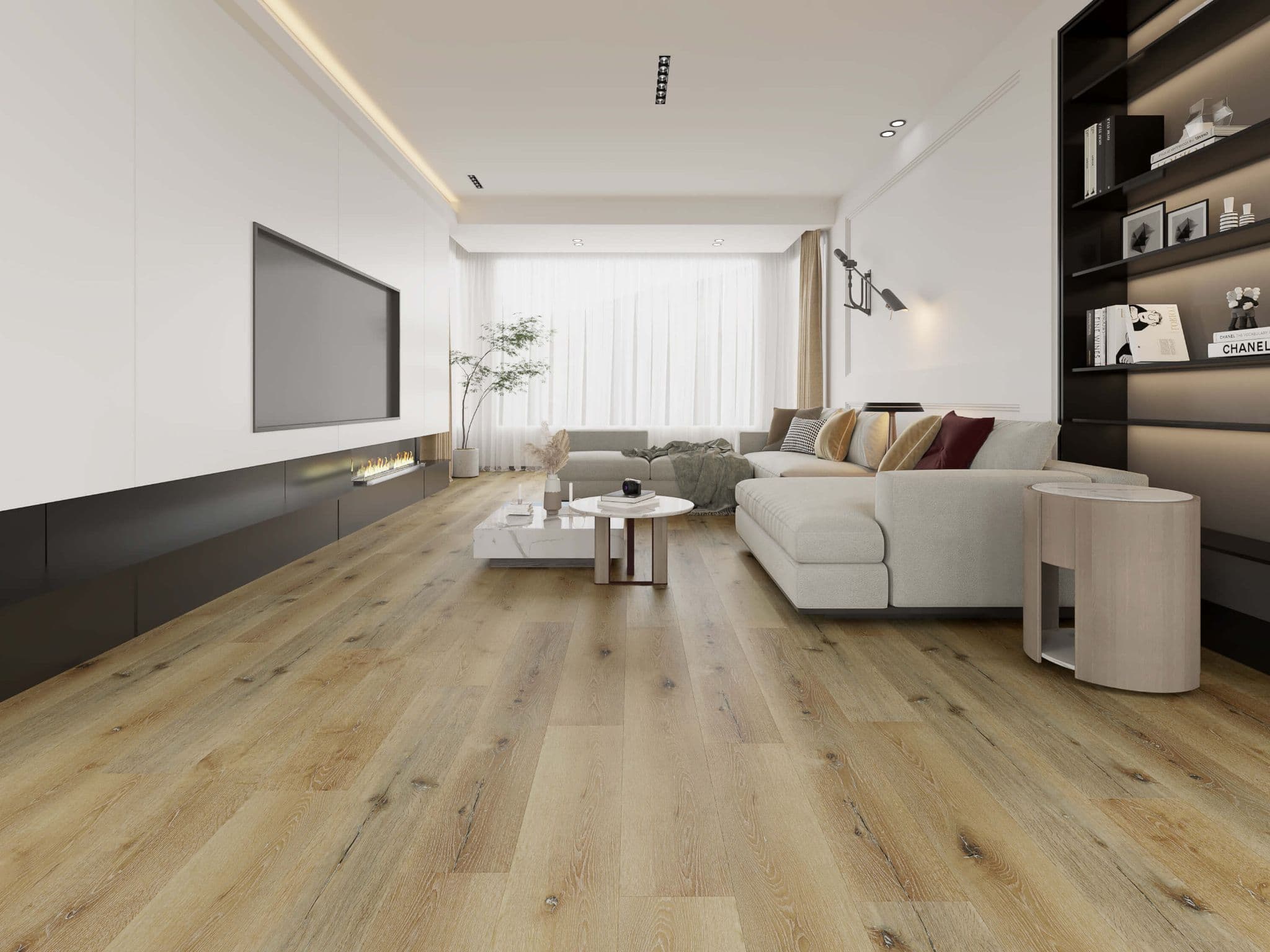 SPC LIGHT PATTERNED OAK UKS19012 SAMPLE