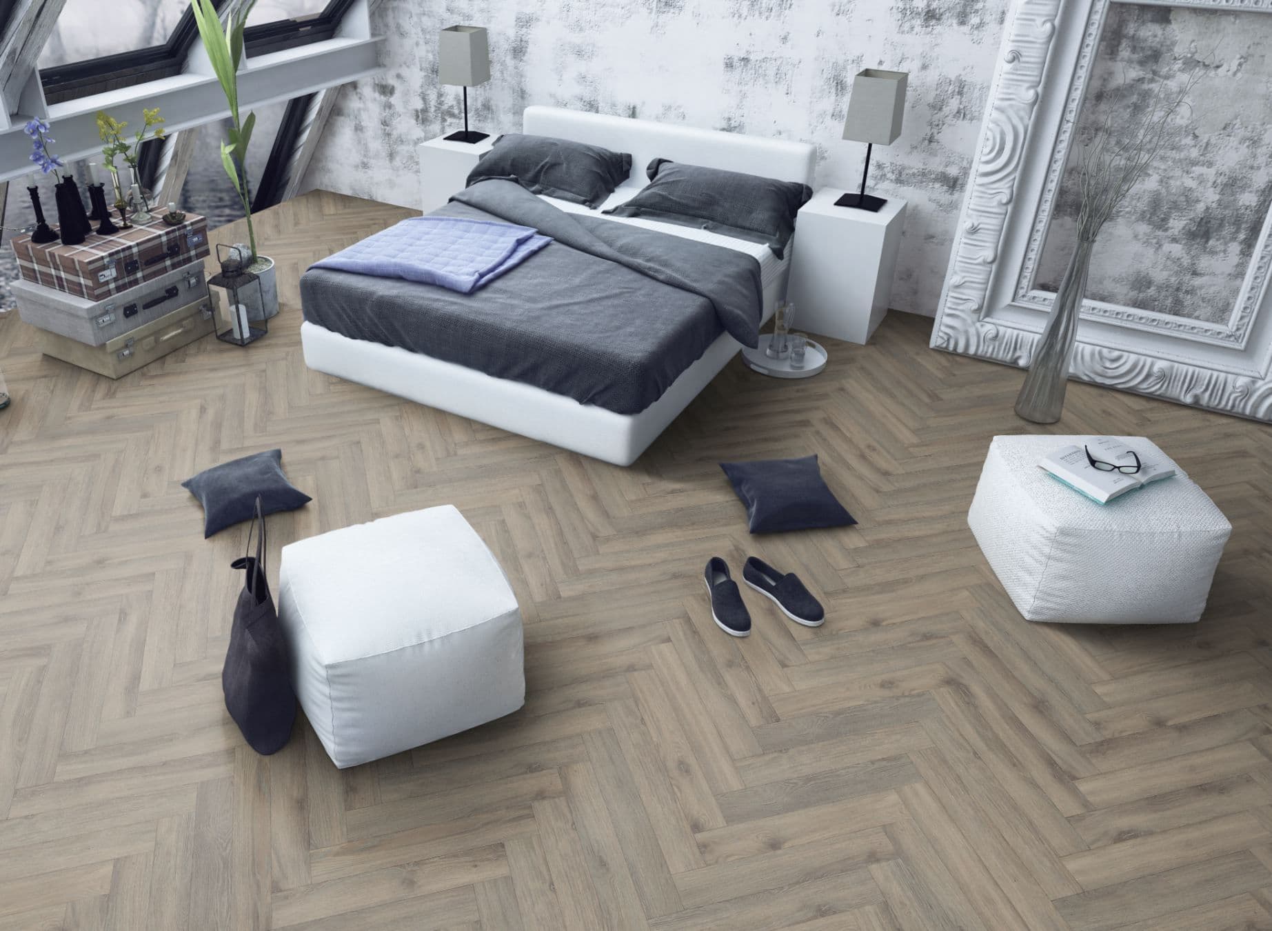 Volcanic Oak Herringbone